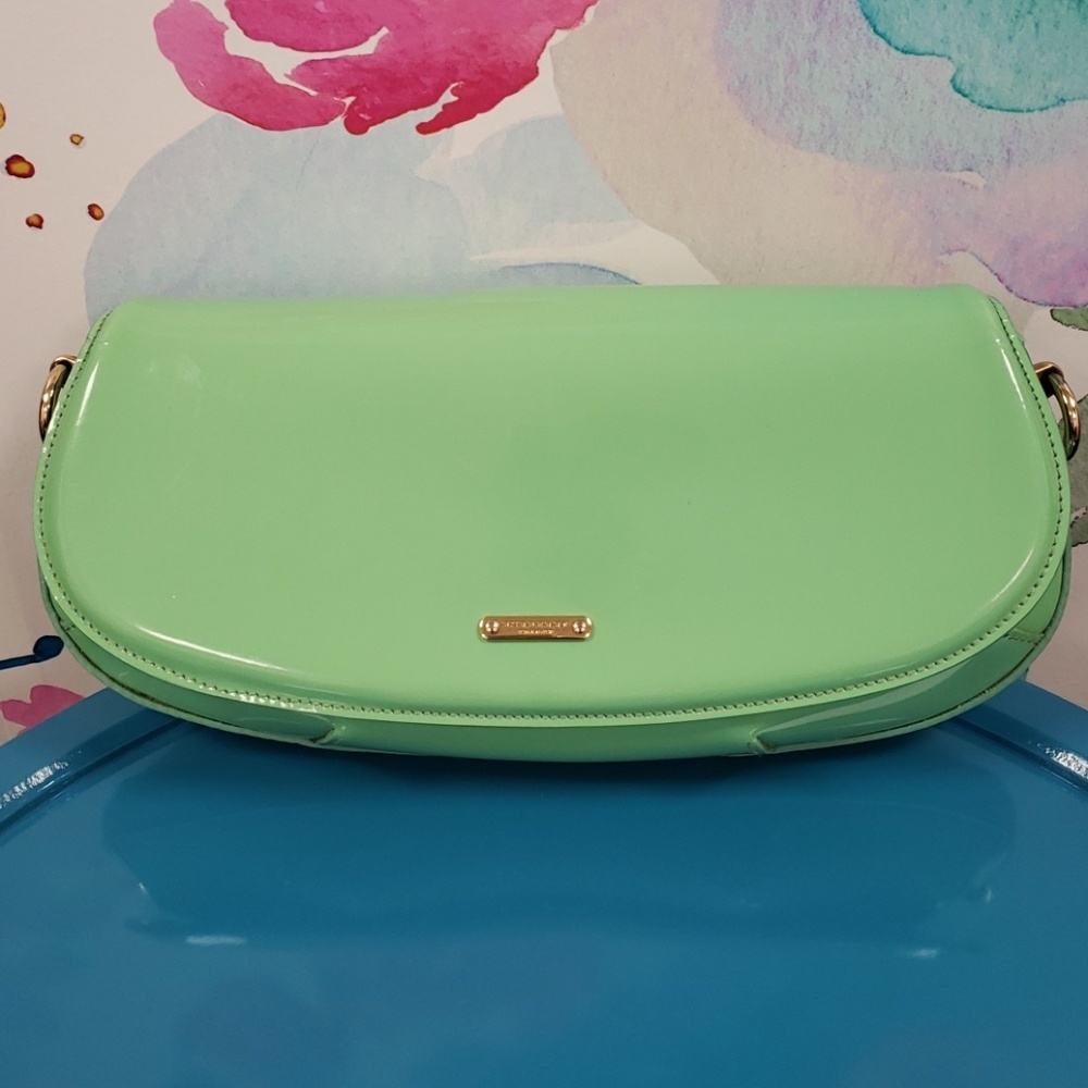 Burberry Patent Leather Clutch (nearly new!)